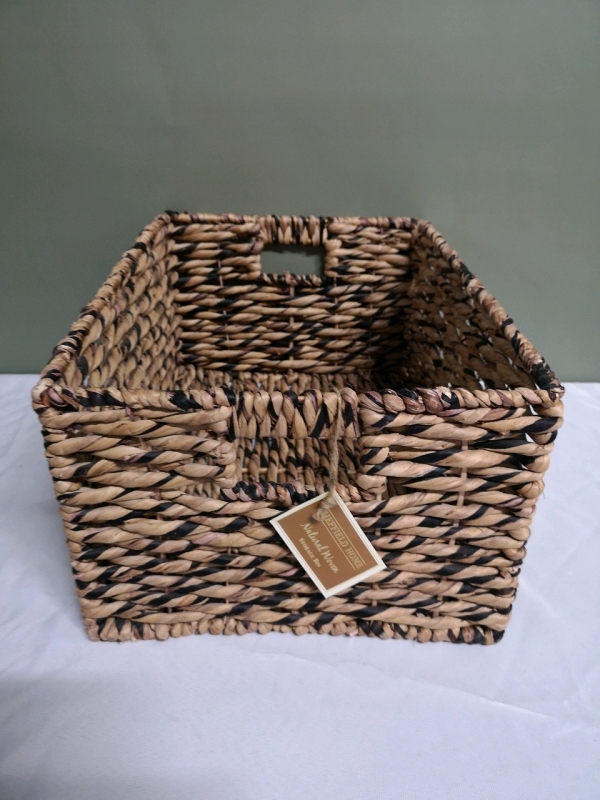 New Sheffield Home Natural Woven Storage Bin