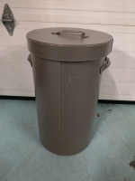 Large Storage Bin with Lid - 25" Tall & 15" Diameter