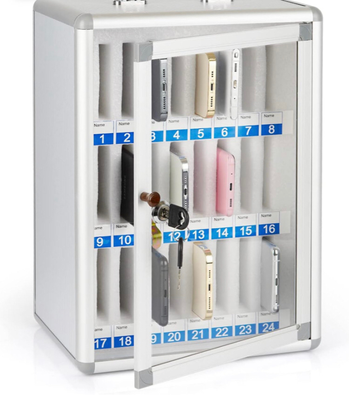 New Loghot Aluminum Alloy Pocket Chart Cell Phones Storage Cabinet