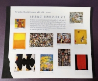 2010 US Postal "Abstract Expressionist" 44c Stamp Panel. Unused