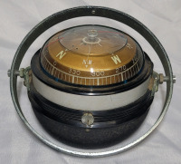 Aqua Meter Boat Compass Nautical Gauge , measures 7" Diameter , Working