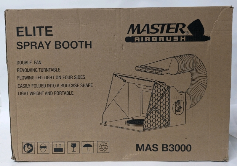 Master Airbrush Elite Spray Booth MAS B3000 (As-Is)