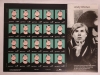 2001 US Postal " Andy Warhol " 37 Cent Stamp Panel , 20 Stamps