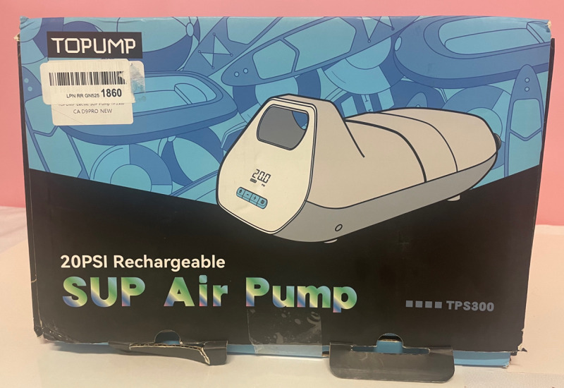 TOPUMP 20PSI Rechargeable SUP Air Pump TPS300