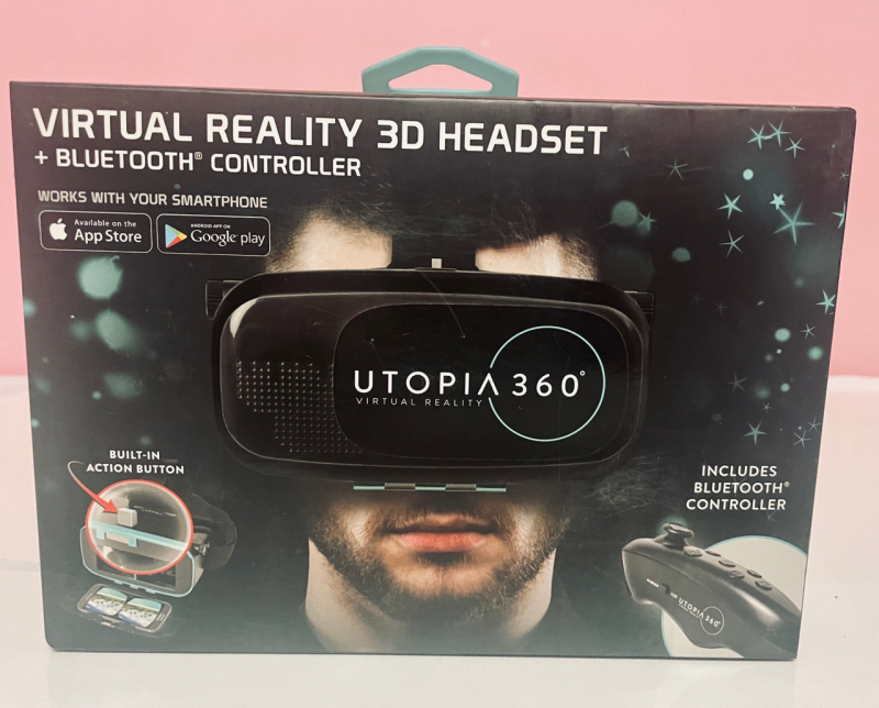 NEW UTOPIA 360 Virtual Reality 3D headset + Bluetooth Controller