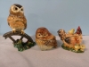 3 Adorable Trinket Boxes + Necklace - Owls & Hen - 2