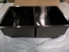 ZDHHT Undermount Black Stainless Steel Double Bowl Kitchen Sink - 18 Gauge 30x19x10" - 6