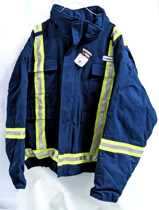 New BIG BILL Husky Energy Size 3XL Fire Rated Padded Bomber Jacket Double Shield Doublet