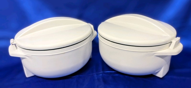 Pair of 3 Qt. Insulated Thermal Food Serving Bowls