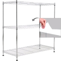 New Ezpeaks 3-Shelf Metal Shelving Storage Unit