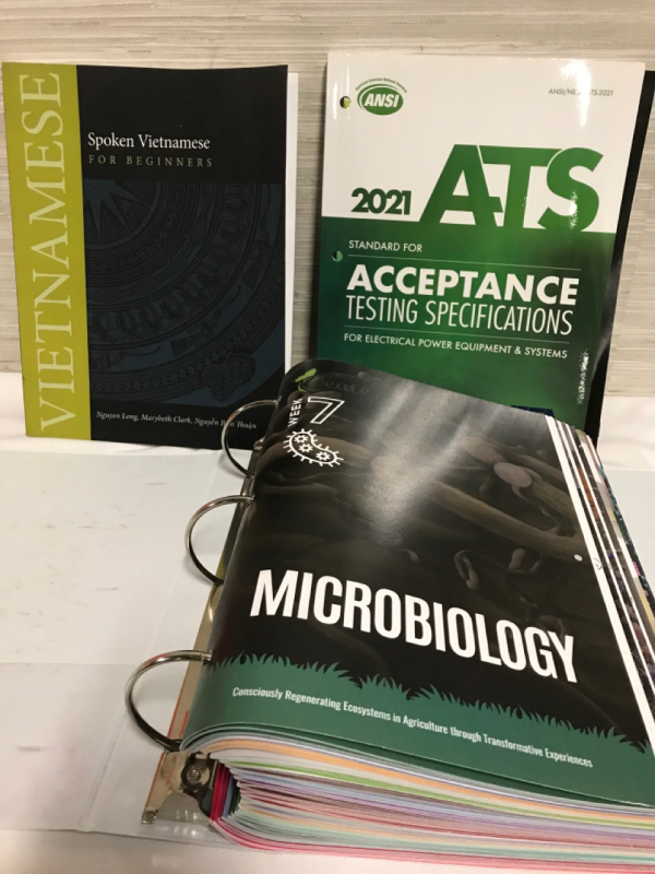 2 Educational Books & Binder