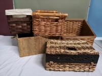 5 Woven Storage Baskets