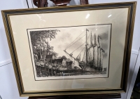 Vintage Signed Framed Print