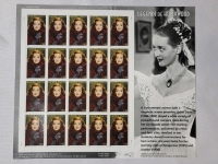 2008 US Postal ' Legends of Hollywood : Better Davis ' 42 Cent Postage Stamp Panel , 20 Stamps