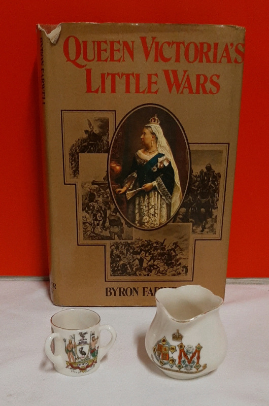 Vintage Hardcover Book Queen Victorias Little Wars WH Goss Crested China Queen Victoria Crested China Miniature Pitcher WH Goss for the Coronation of George V