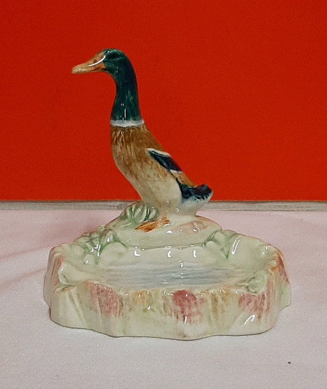 Vintage Beswick Mallard Duck Ashtray 4" high