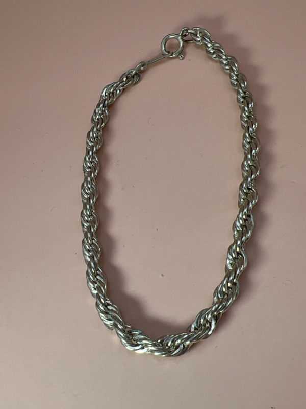 Sterling Rope Chain Bracelet by Avon