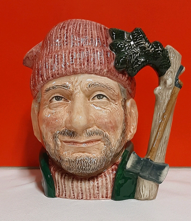 Vintage Royal Doulton Lumberjack Character Jug 7.5"