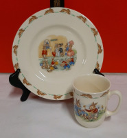 Vintage Royal Doulton Bunnykins Plate and Mug
