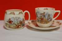 Vintage Bunnykins Mug and Tea Cup and Saucer