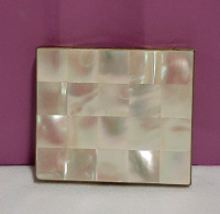 Vintage Mother of Pearl Compact with Mirror