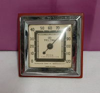 Vintage Art Deco Tel Tru Desk Thermometer