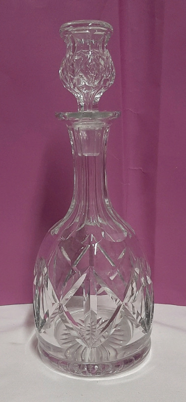 Vintage Webb Corbett Crystal Decanter 12.5"