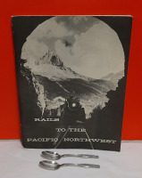 Vintage Softcover Rails to the Northwest 2 CP Hotel Teaspoons