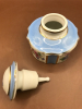 Antique French Porcelain Scent Bottle with Dabber 3 inches tall - 2