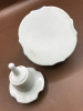 Antique French Porcelain Scent Bottle with Dabber 3 inches tall - 3