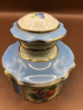 Antique French Porcelain Scent Bottle with Dabber 3 inches tall - 4
