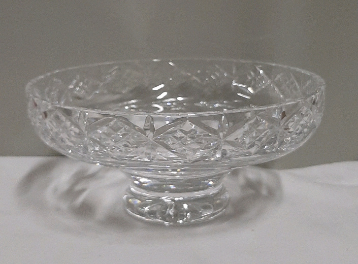 Vintage Tipperary Crystal Footed Bowl 6.25"