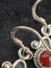 925 Sterling Silver Carnelian Dangle Earrings - 3