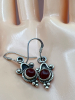 925 Sterling Silver Carnelian Dangle Earrings - 5