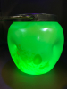 Antique Loetz Biscuit Barrel Uranium Glass 10.5 inches tall with handle - 3