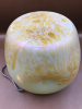 Antique Loetz Biscuit Barrel Uranium Glass 10.5 inches tall with handle - 6