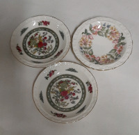Vintage Paragon Pin Dishes 2 Tree of Kashmir 1 Country Lane 4.75"