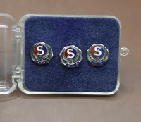 Vintage Swift Meat Packers Sterling Silver Service Pins for 2 3 and 4 Years