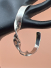 925 Sterling Silver Twisted Cuff Bracelet - 5
