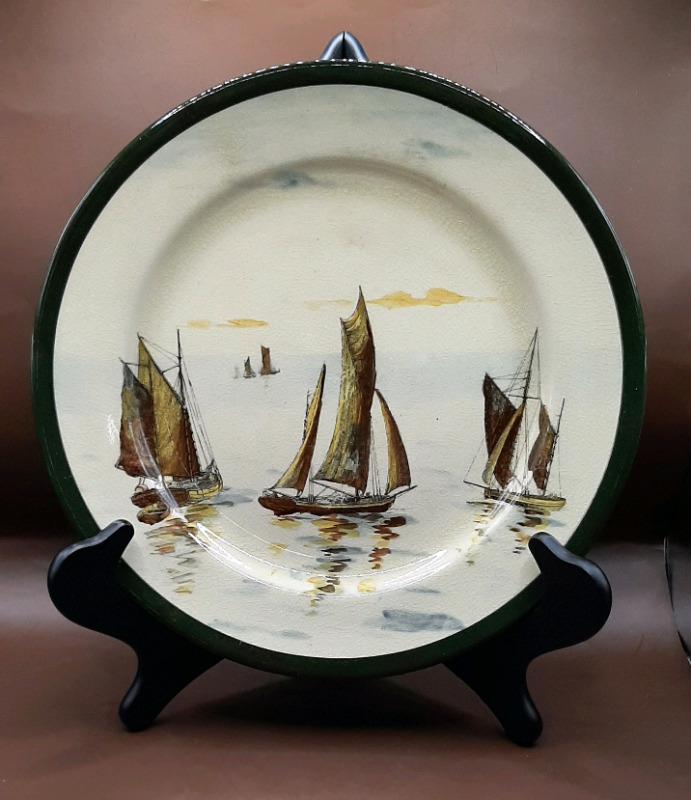 Vintage Royal Doulton Ships and Boats Series Ware Plate 10.5"