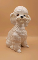 Vintage Sylvac Large White Poodle Figurine 8.25"