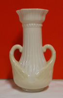 Vintage Beleek Green Mark Vase 6.5"