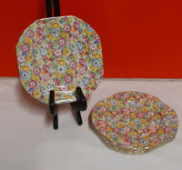 Vintage 5 Lord Nelson Anenome Chintz Plates 6.5"