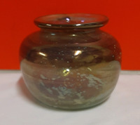 Vintage Art Glass Signed Lukian 3.25" high