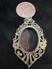 Sterling Filagree & Shell Cameo Pendant - 4