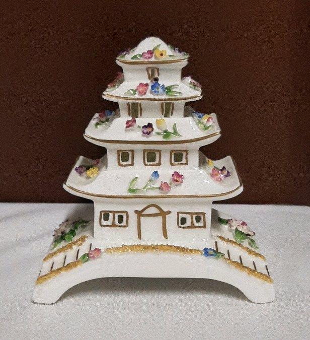 Vintage Coalport Pagoda Pastille Burner