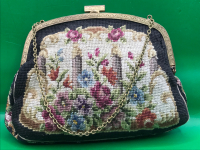 Antique Petite Point Purse 5 x 7 inches