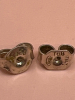 925 Sterling Silver Amber Pierced Earrings - 4