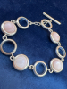 925 Sterling Silver & Pink Shell Toggle Bracelet - 3
