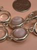 925 Sterling Silver & Pink Shell Toggle Bracelet - 6
